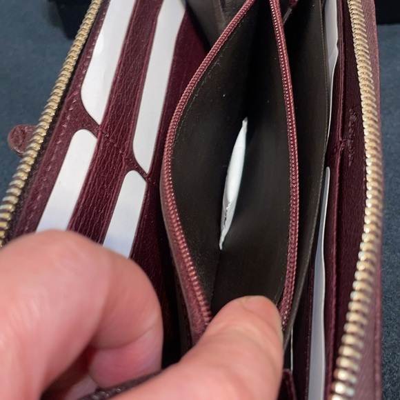 YSL Muse Deep Purple Leather Zippy Wallet EUC - Picture 11 of 13